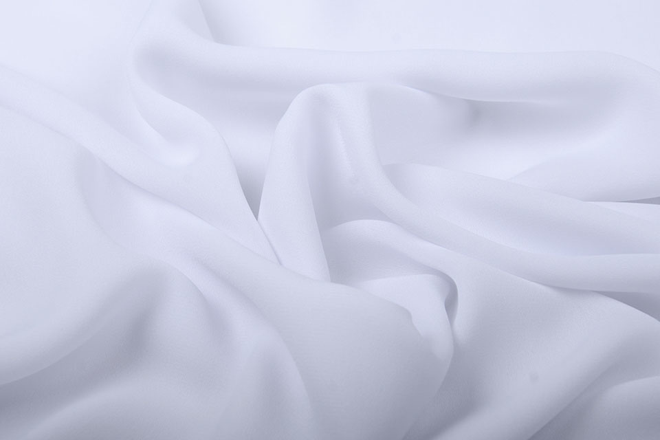 Crêpe Georgette  White