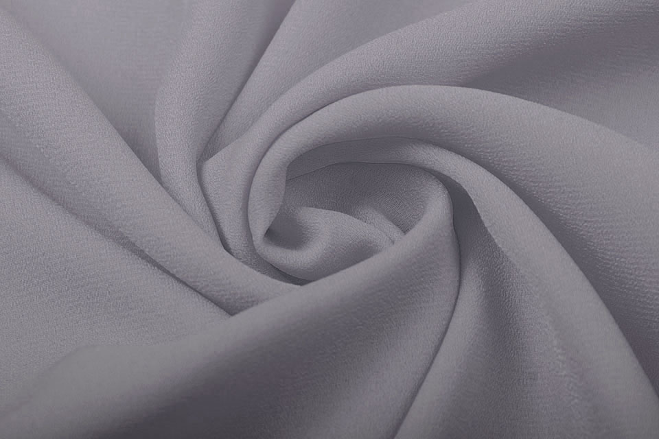 Polyester Stretch Crepe in Light Grey