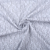 100% Cotton Striped White Black