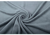 Cotton Jersey Corduroy Wide Rib Grey Blue