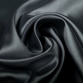 Stretch Satin Antrazitgrau