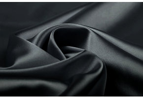 Stretch Satin Antrazitgrau