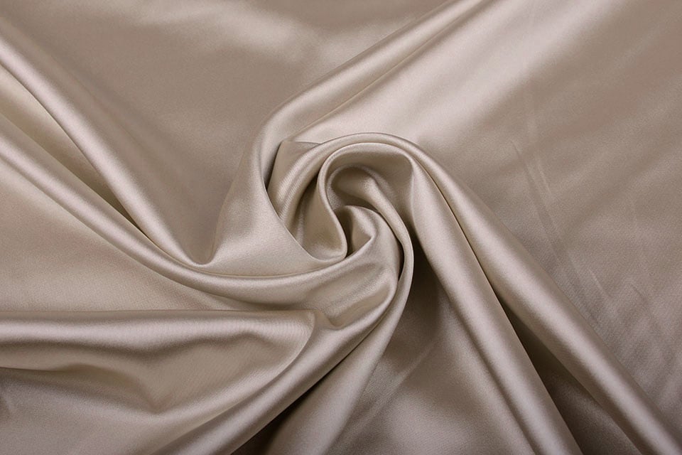 Stretch Satin Taupe