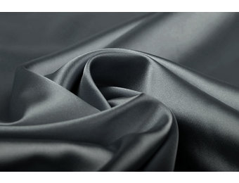Stretch Satin Dark Grey