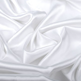 Stretch Satin Weiß