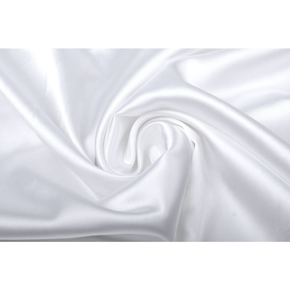 Stretch Satin Weiß