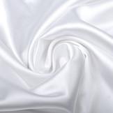 Stretch Satin White