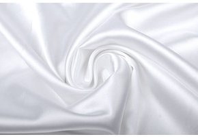 Stretch Satin White
