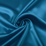 Stretch Satin Petrolblau