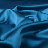Stretch Satin Petrolblau