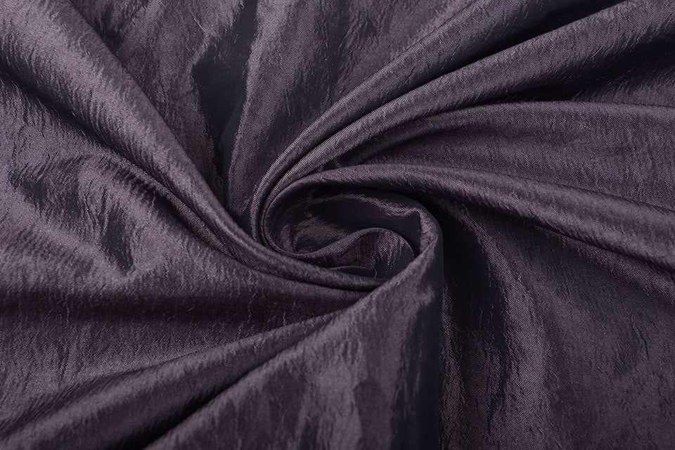 Crinkle Taft Dunkel mauve