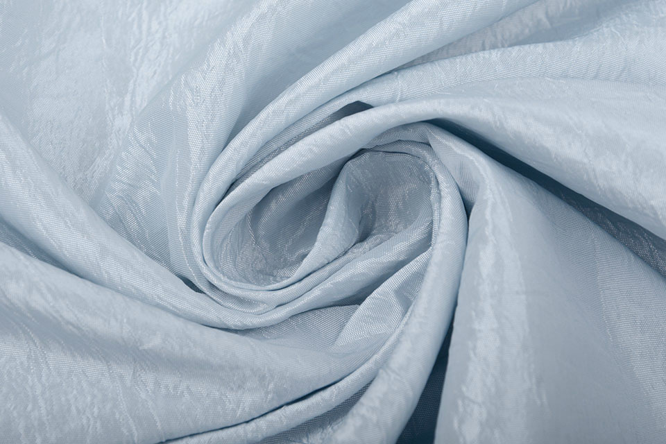 Crinkle Taft Grijs-blauw