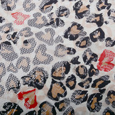 Stretch Lace Panther Print