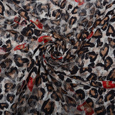 Stretch Lace Panther Print