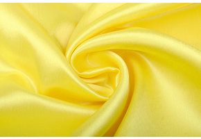 Crêpe Satin Citron Yellow