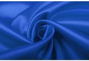 Crêpe Satin Cobalt Blue
