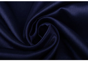 Krepp-Satin Marineblau