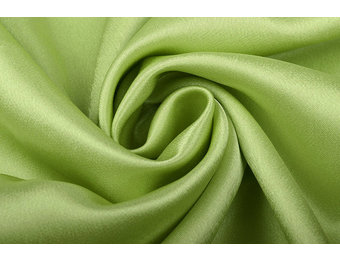 Krepp-Satin Limettengrün