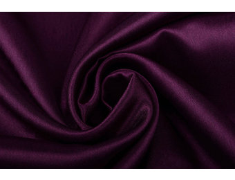 Crêpe Satin Aubergine