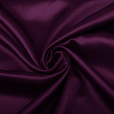 Crêpe Satin Aubergine