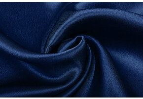 Crêpe Satin Police blue