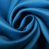 Krepp-Satin Petrolblau