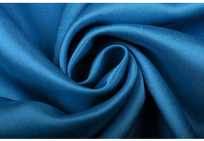 Crêpe Satin Petrol Blue