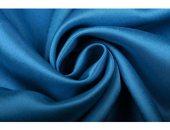 Crêpe Satin Petrol Blue