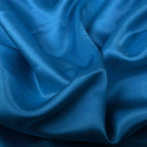 Crêpe Satijn Petrol Blauw