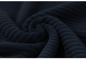 Cotton Jersey Corduroy Wide Rib Navy