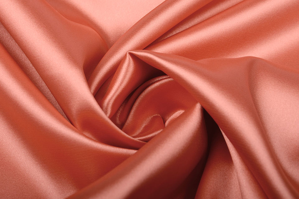 Stretch Satin Koralle