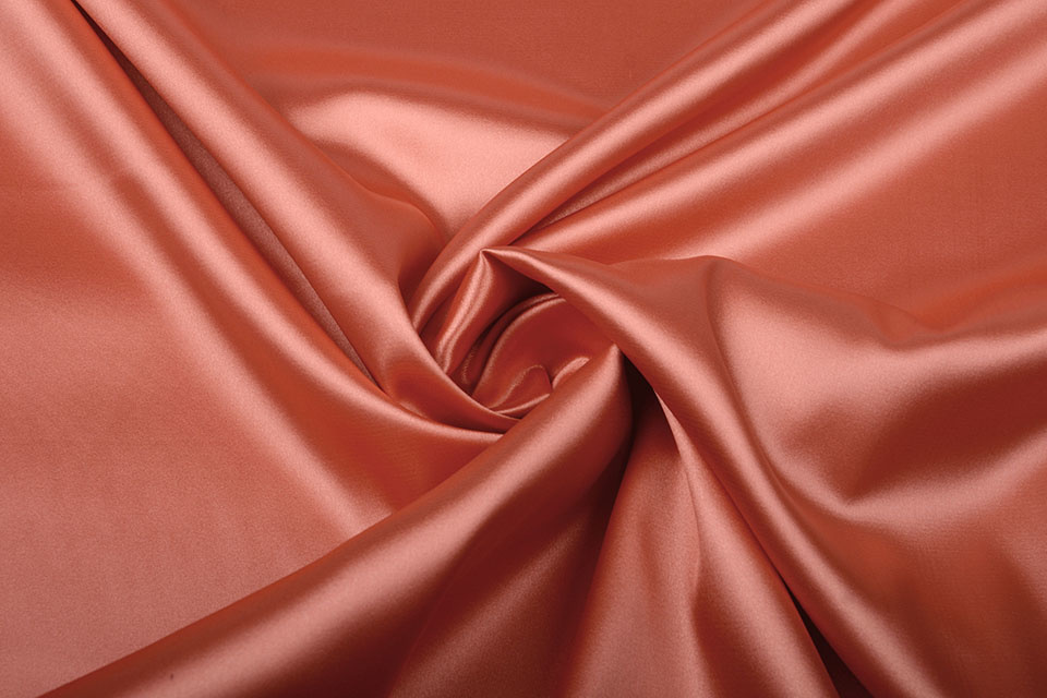 Stretch Satin Koralle