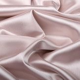 Stretch Satijn Poeder Roze