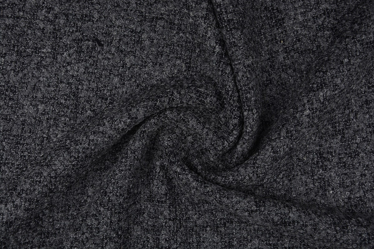 Coarse woven suite fabric Bouclé Grey - YES Fabrics