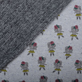 SweatStoff Alpenfleece Elefant Grau Meliert