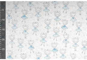 Jogging Alpenfleece Mouse Ballerina Glitter Creme Melange