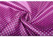 Poly Satin Dots Cyclamen