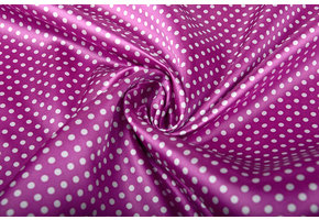 Poly Satin Dots Cyclamen