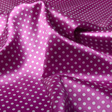 Poly Satin Dots Cyclamen