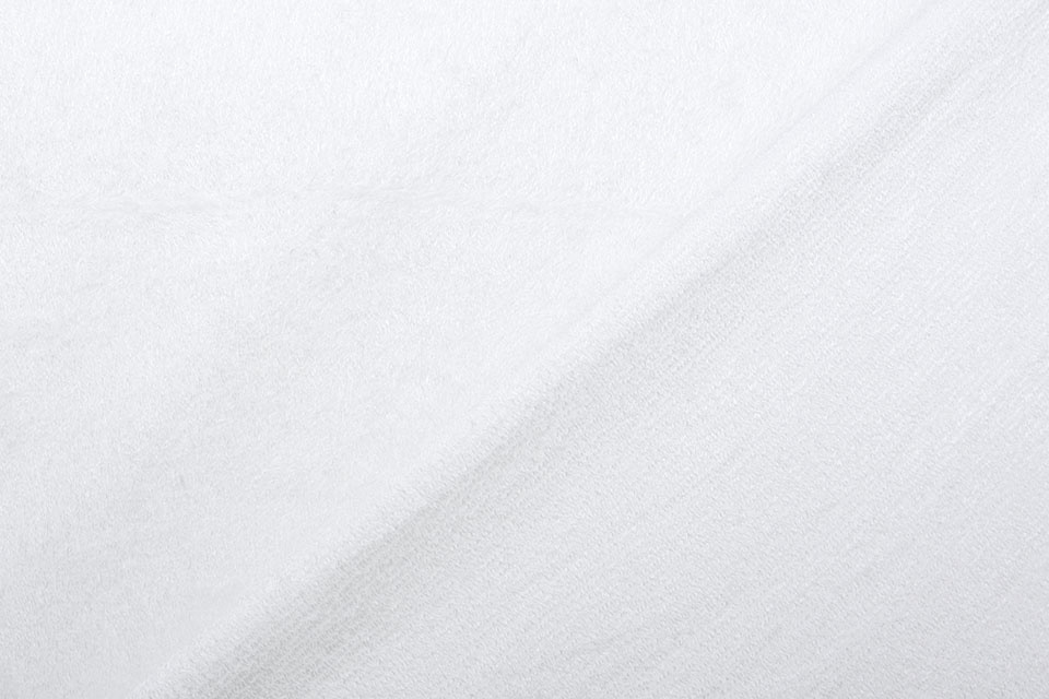Bamboo Terry Cloth Silk White