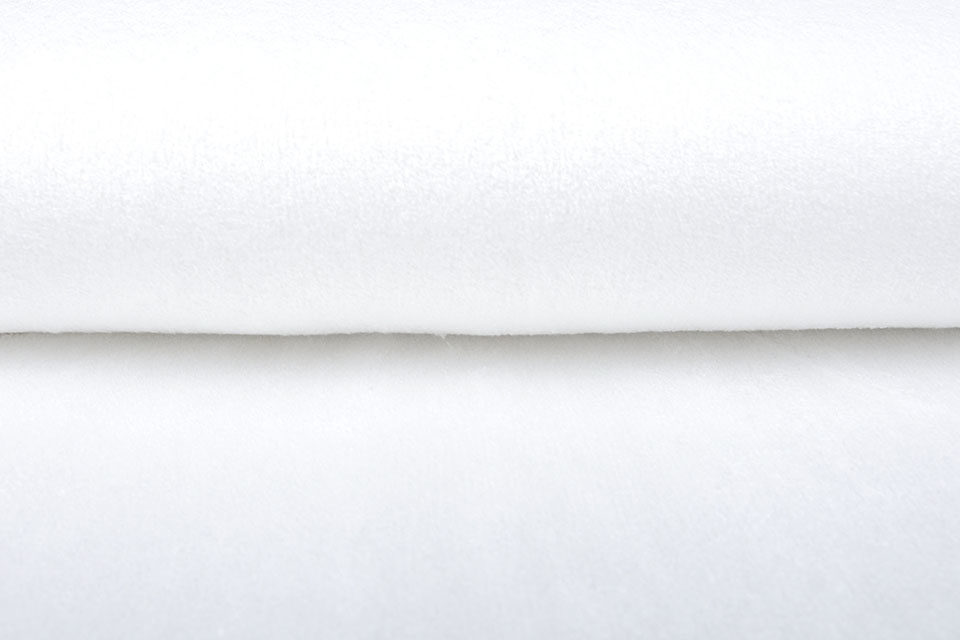 Bamboo Terry Cloth Silk White