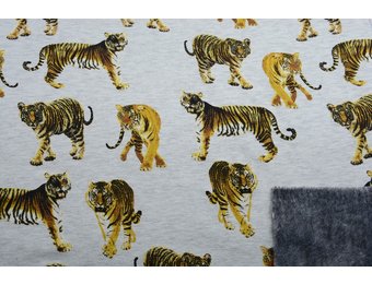Jogging printed double face Tiger Grey