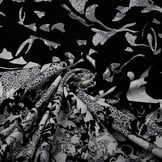 Digitaal Paneel Viscose Jersey Wavuka Grijs