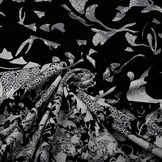 Digital Panel Viskose Jersey Wavuka Grau