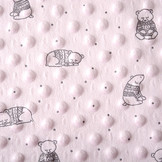 Beer Minky Fleece Poeder Roze