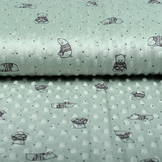 Bear Minky Fleece Light Old Green