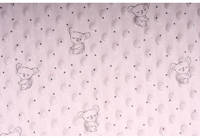 Koala Minky Fleece Poeder Roze