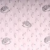 Hedgehog Minky Fleece Powder Pink