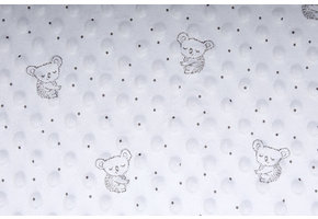 Koala Minky Fleece Silber