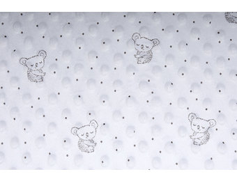 Koala Minky Fleece Silver